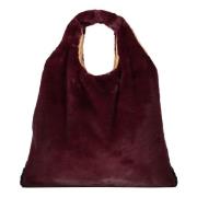 Faux Fur Tote Taske