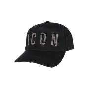 Logo Baseball Cap med Distressed Detaljer