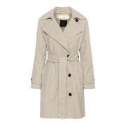 Stilfuld Trenchcoat Jakke Haze Melange