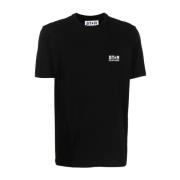 Sort Logo Patch Bomuld T-shirt