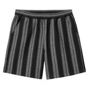 Stribet Bomuld Elastisk Talje Shorts