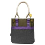 Farverig Nylon Tote Taske