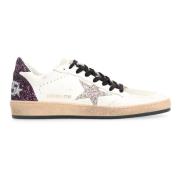 Stjerne Glitter Sneakers med Slidte Detaljer