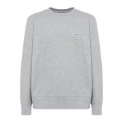 Bomuld Crewneck Sweatshirt med Logo Detalje