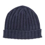 Kashmir Ribstrikket Beanie Avion Farve