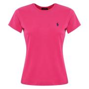 Pink Logo Broderet Dame T-shirt