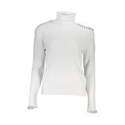 Elegant Turtleneck Sweater med kontrastdetaljer