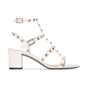 Rockstud Ankelrem Sandaler Elfenben