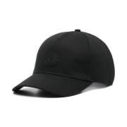 Sort Baseball Hat med Logo