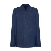 Denim Blouson med Mineralvask