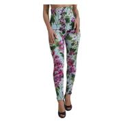 Blomstret højtaljede leggings