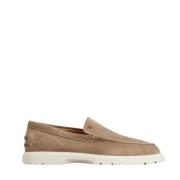 Suede Slipper Loafers med ikonisk monogram