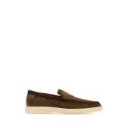 Brune ruskind loafers