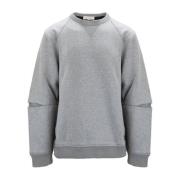 Herre Pullover Sweater med Broderet Logo