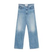 Klar Blå Stilfulde Denim Jeans