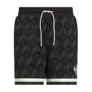 Retro Fodboldstil Jacquard Shorts