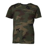 Camouflage Logo Crew Neck T-shirt Multifarvet