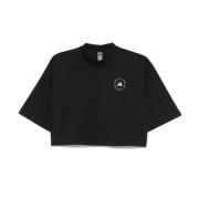 Sort Logo Print T-shirts og Polos