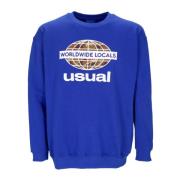 Blå Letvægts Crewneck Sweatshirt