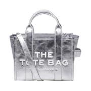 Metallic Silver Lille Tote Taske