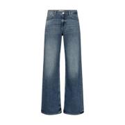 Vintage-inspirerede wide-leg jeans