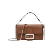 Brun Crossbody Taske med FF Logo