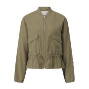 Safari Style Blouson med Taljeraffel