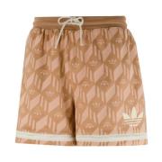 Monogram Beige Casual Shorts