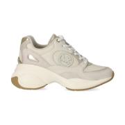 Beige Zuma Sneakers med Guld Detaljer