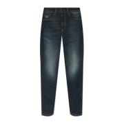 Tapered leg jeans