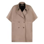 Bomuld Revers Krave Trenchcoat