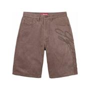 Brun Script Shorts Stilfuldt Casual Wear