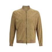 Beige Bomber Jakke