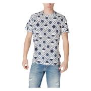 Geometrisk Mønster Bomulds T-shirt