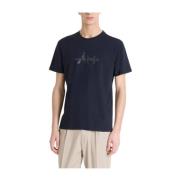 Marine T-shirt med Brand Logo