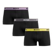 Herre Boxershorts 3-Pak Sort Bomuld