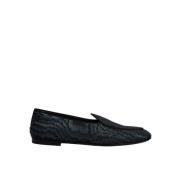 Blå & Sort Slip-On Loafers