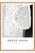 Billede White stone, Eg ramme
