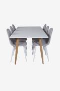 Spisebordssæt Polar med 6 stole Polar