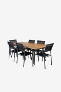 Spisegruppe Chan med 6 stole Santorini