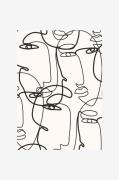 Malerifabrikken - Poster Abstract Lines 4 - Beige - Posters - - Homero...