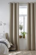 &Home - Mørklægningsgardin Filippa - Beige - Gardiner med ringe - - Ho...