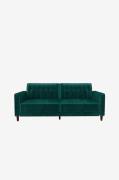 Dorel Home - Sovesofa tuftet Pin Transitional - Grøn - Sovesofaer - - ...