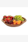House Nordic - Teakskål Nola, Ø30 cm - Brun - Småopbevaring - - Homero...