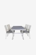 Venture Home - Spisegruppe Virya med 6 stole Anna - Hvid - Spisegruppe...