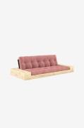 Karup Design - Base Sovesofa m. 2 sidebokse Tre-personers - Rosa - Sov...