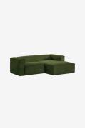Kave Home - Sofa 2-pers. med chaiselongmodul i højre side, Blok 240 cm...