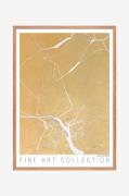 Malerifabrikken - billede Gold Marble, Eg Ramme - Guld - Billeder - - ...