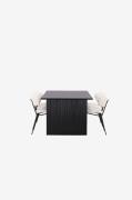 Venture Home - Spisegruppe Vail med 6 stole Chico - Sort - Spisegruppe...