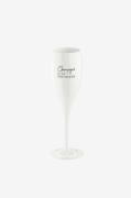 Koziol - Champagneglas Med Print 6-pak CHEERS 100ml - Hvid - Vinglas -...